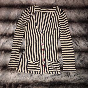 Kate Moss Top Shop Navy Striped Sweater